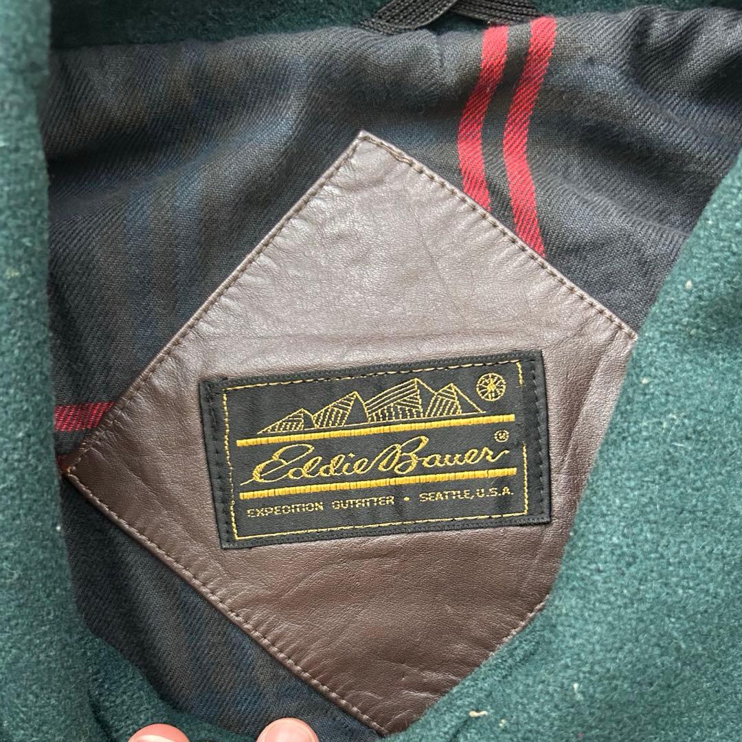 Eddie Bauer 70s~80s ウールボンバー ジャケット グリーン