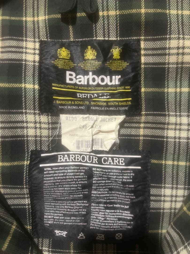 ひ*き様 Barbour Bedale Jacket オリーブ　サイズ42