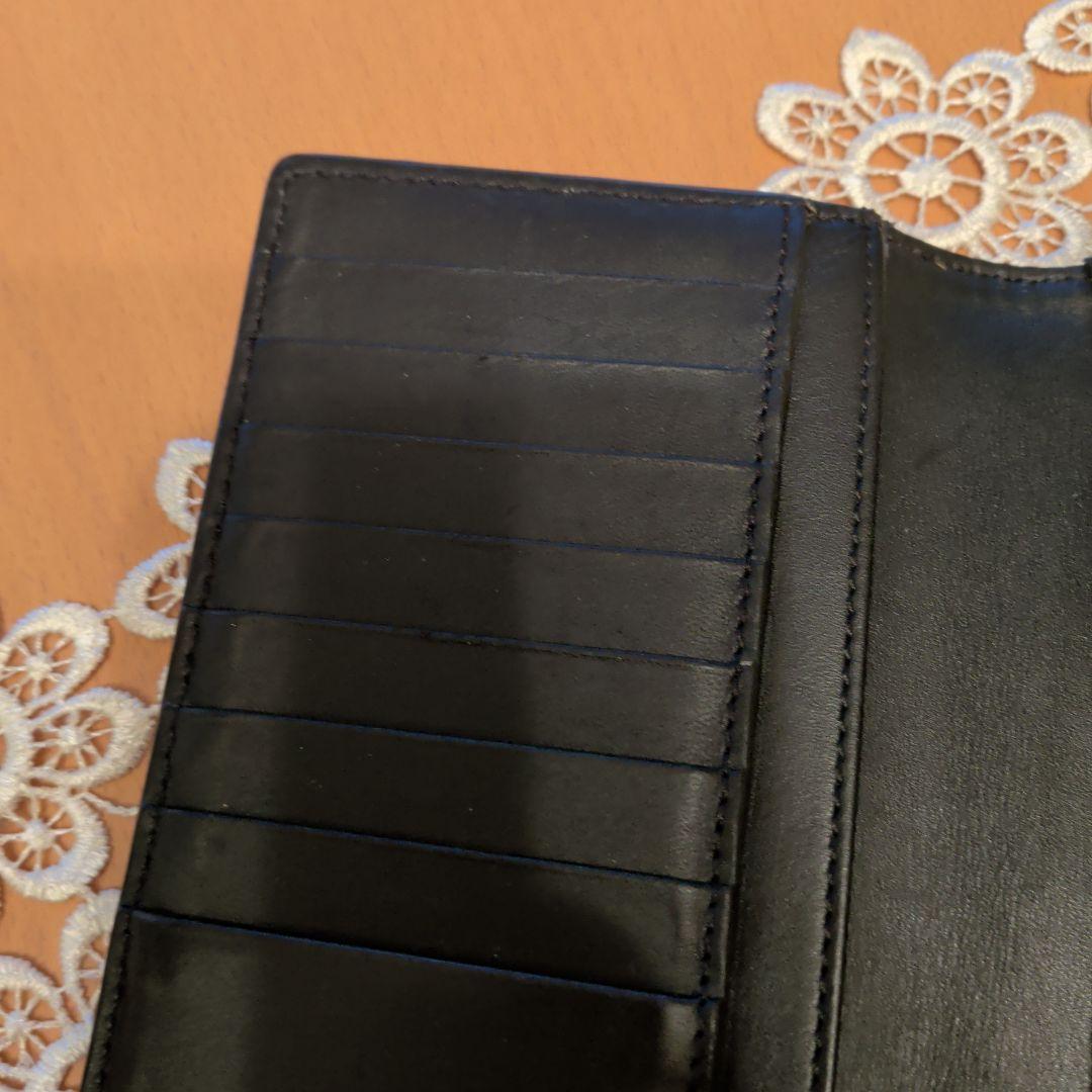 BURBERRY 黒 レザー 長財布