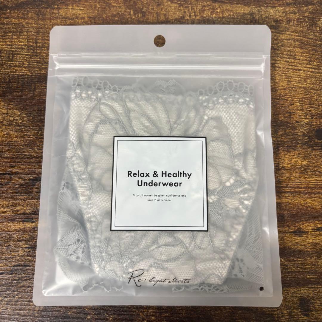 新品 Re:Light Bra リライトブラ L ミスティグレー シアーブラック