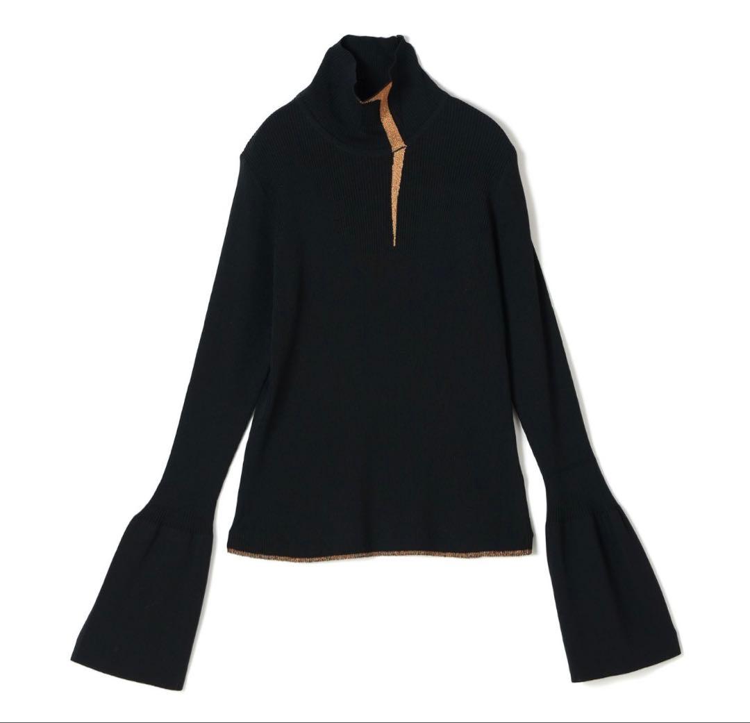 ス*ー様 ブラックタートルネックニット