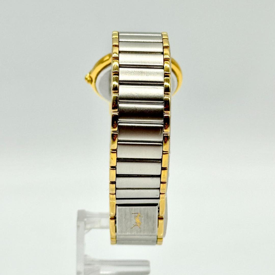 稼働品 YSL イヴサンローラン 腕時計 黒文字盤 ２針 2200-228481