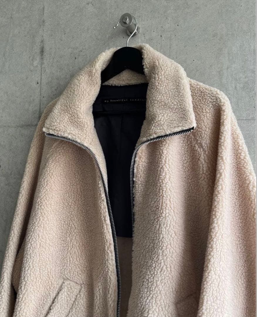 【美品】my beautiful landlet ボアブルゾン