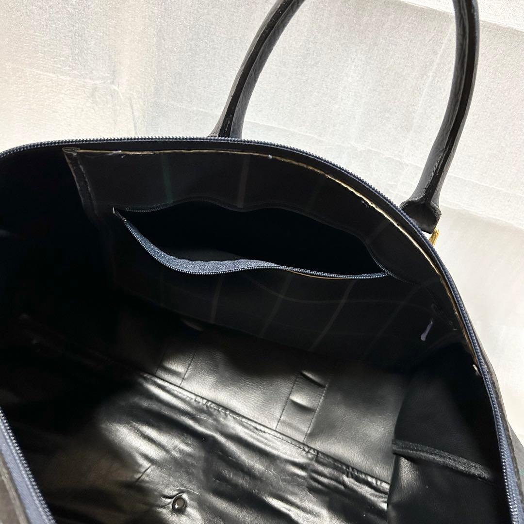 Burberrys バーバリー キャンバス チェック柄 ボストンバッグ トラベル