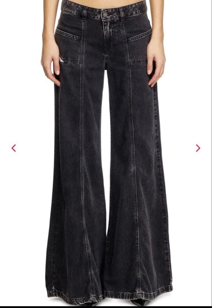 Diesel ディーゼル　Flare Jeans D-Akii ブラック