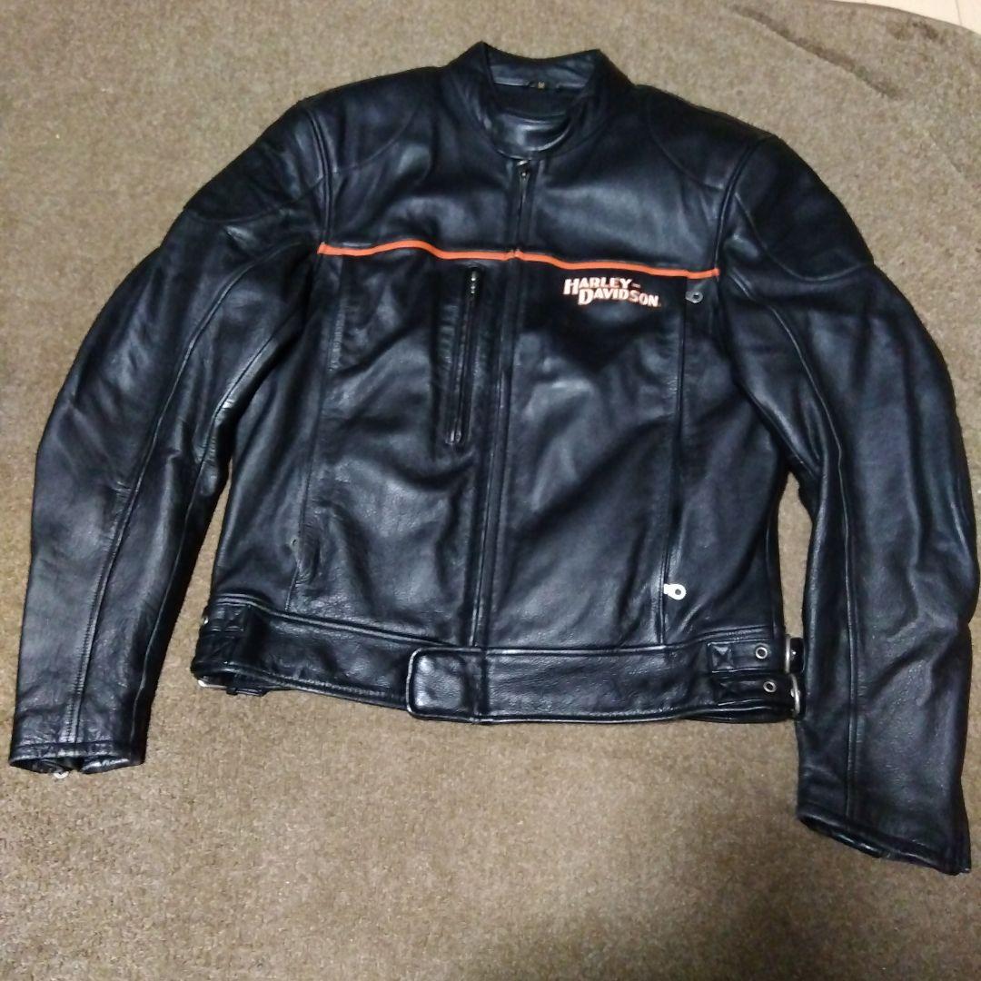 美品 Mサイズ ハーレーダビッドソン 純正ライダースジャケット Wジッパー