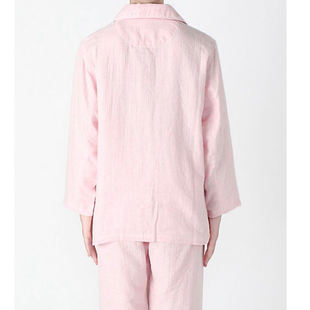 新品　UCHINO 　マシュマロガーゼ　レディース　先染めパジャマシャツ　L