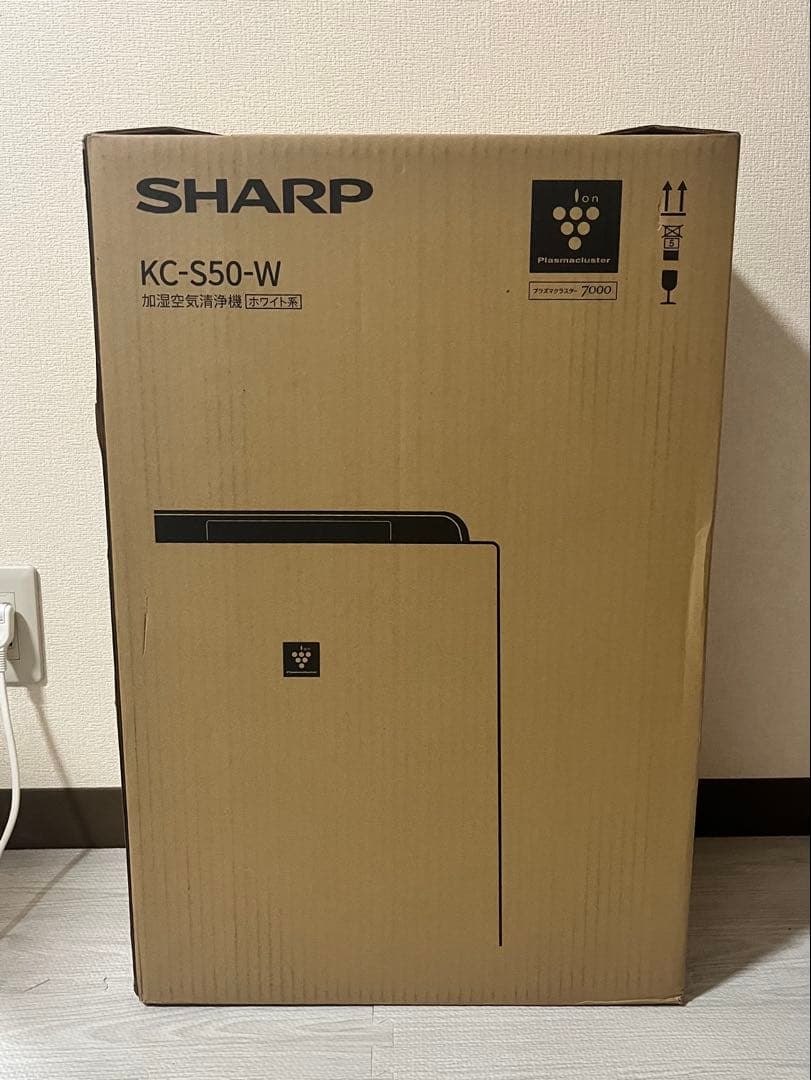 【新品／週末限定値下げ❗️】SHARP KC-S50-W 加湿空気清浄機
