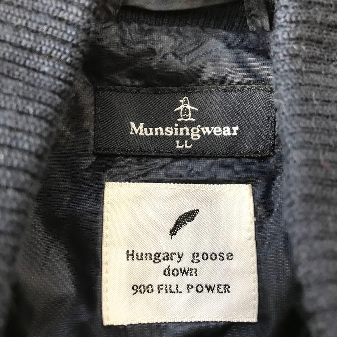 マンシングウェア ハンガリーグースダウンニット　900フィルパワー　ネイビー