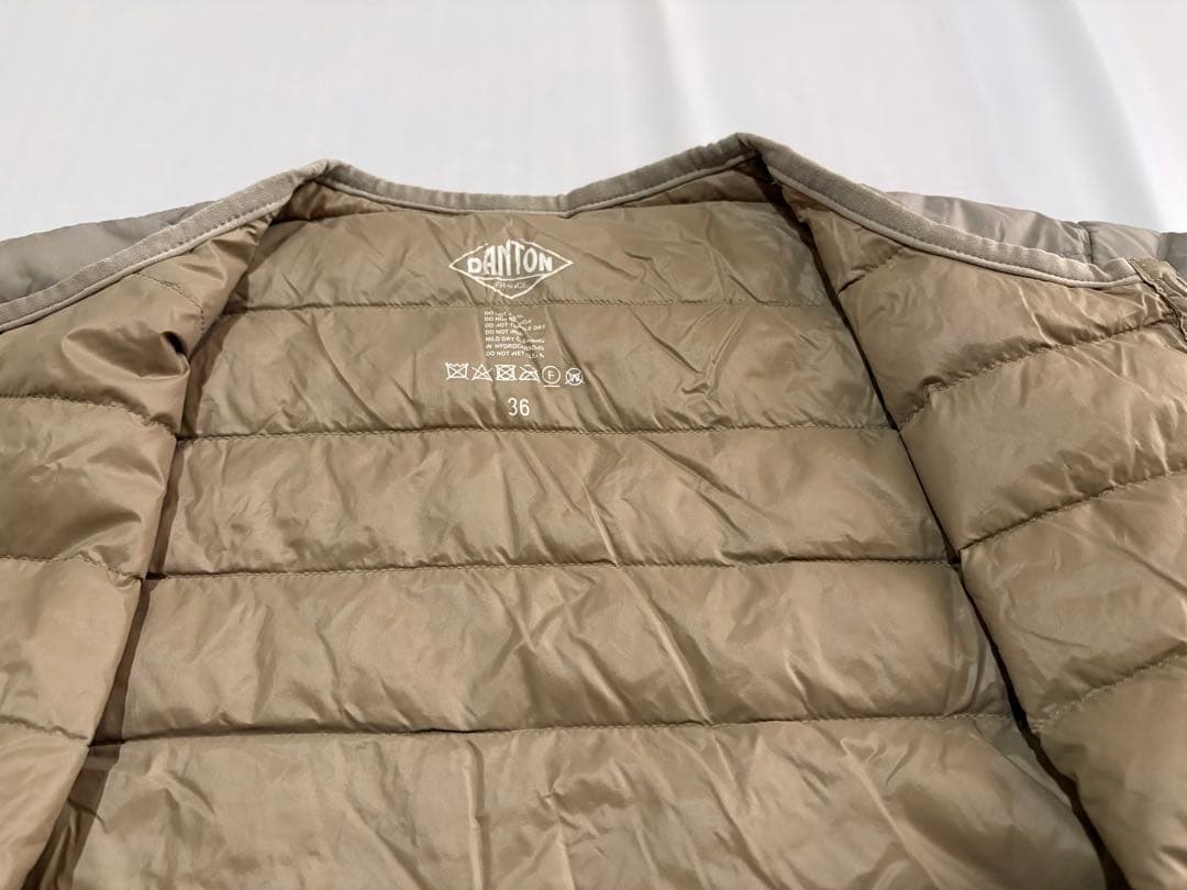 36サイズ　DANTON ダウンジャケット ベージュ ダントン