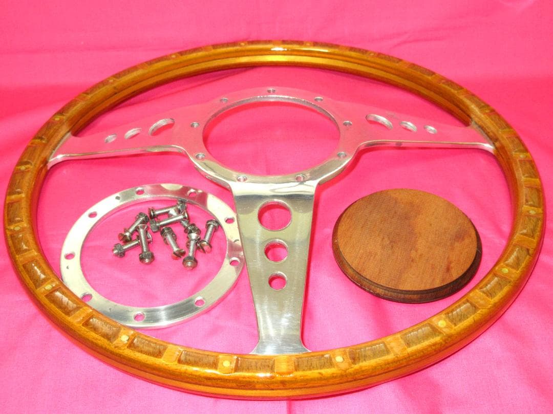 6353 正規品 MotoLita モトリタ ウッドステアリング 35Φ