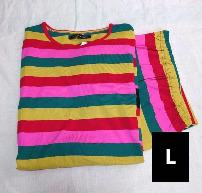 新品タグ付き マタノアツコ パジャマ ルームウェア ボーダー