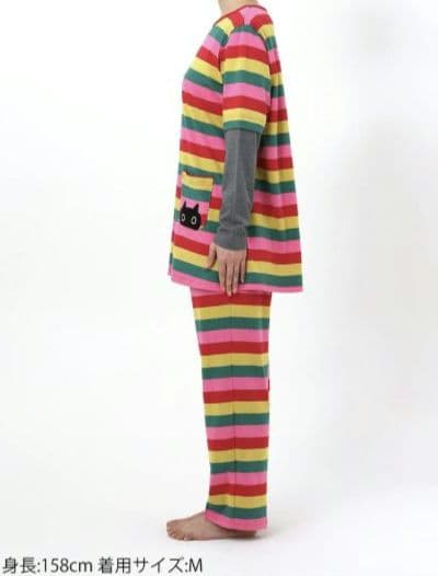 新品タグ付き マタノアツコ パジャマ ルームウェア ボーダー