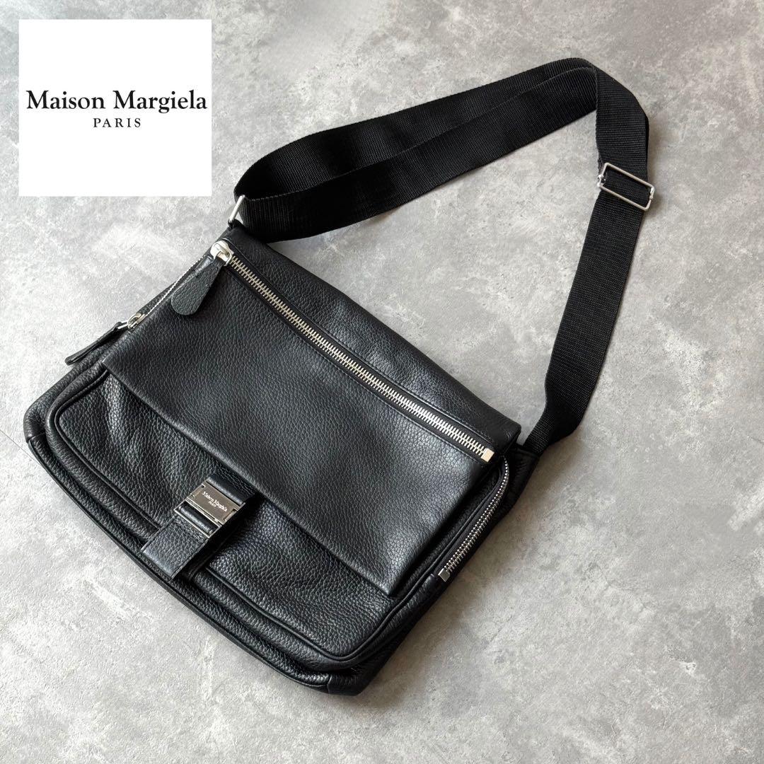 【美品】Maison Margiela レザー メッセンジャーバッグ