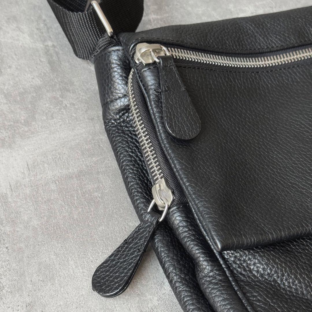 【美品】Maison Margiela レザー メッセンジャーバッグ