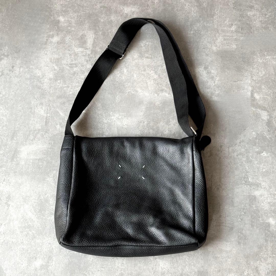 【美品】Maison Margiela レザー メッセンジャーバッグ