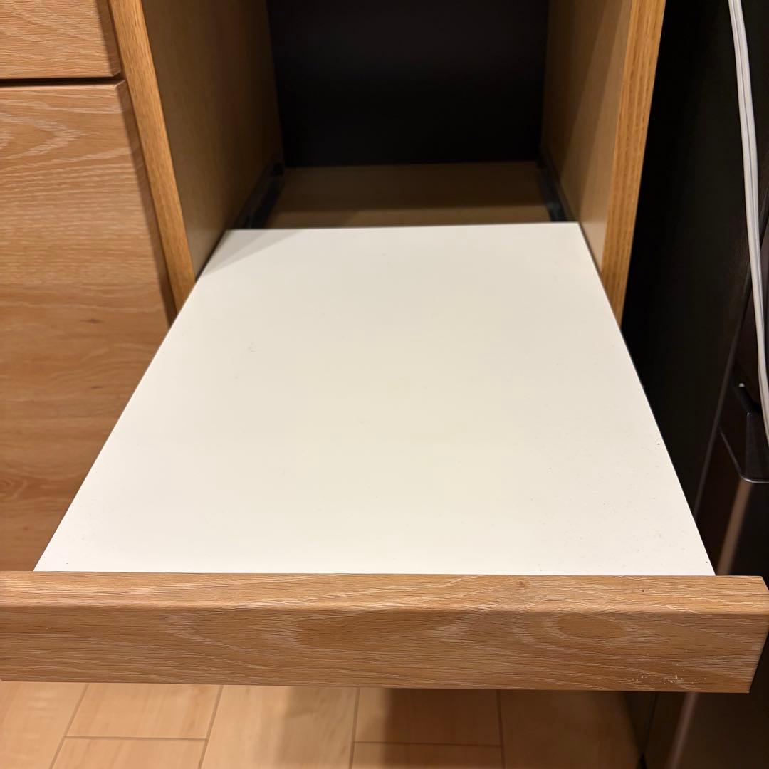 ※値下げ【美品】カップボード1050mmナチュラル北欧風　送料込み