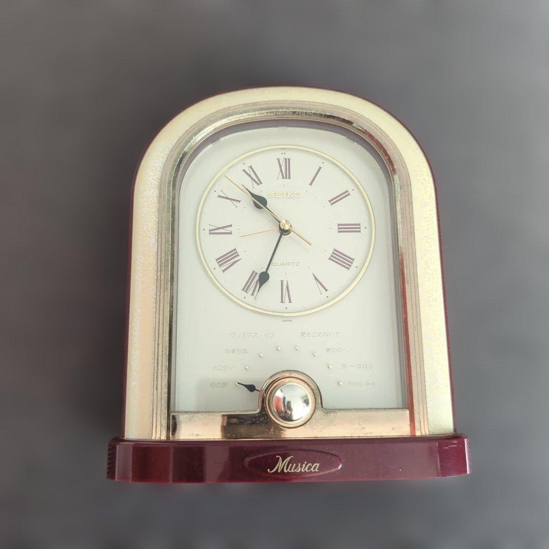 t**様 SEIKOの置き時計　Musica 音楽アラーム機能付