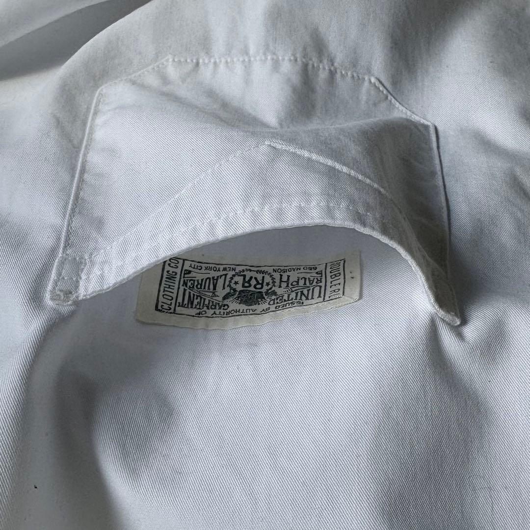 【美品】RRL ダブルアールエル ワークシャツ M ホワイト 40sスタイル