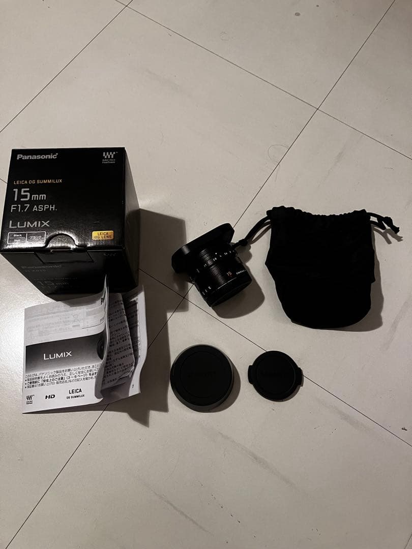 新品同様　LEICA DG SUMMILUX LUMIX15mm f1.7