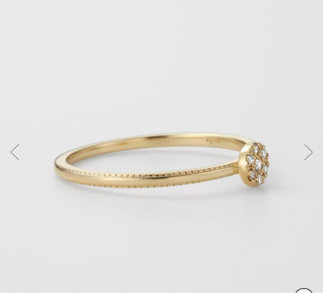 美品agete アガット　ダイアモンドリング