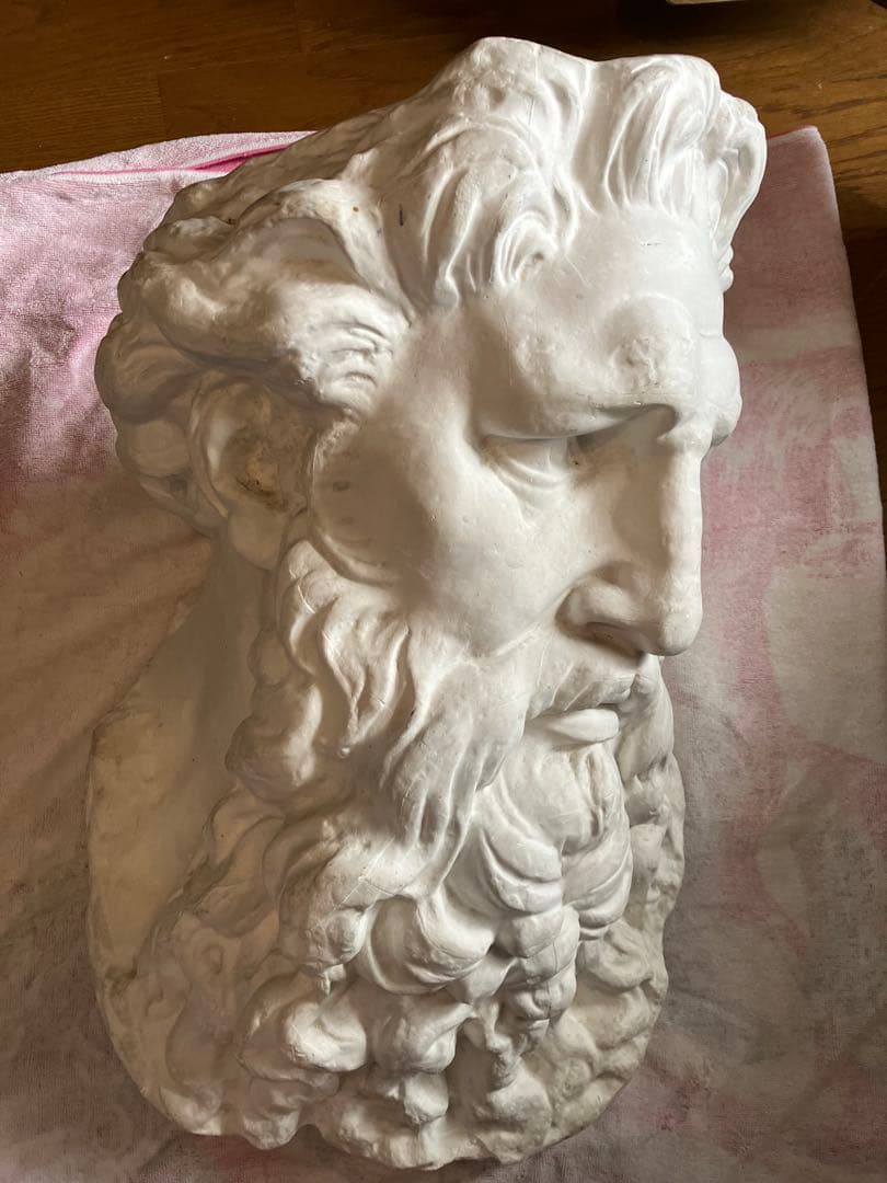 石膏像　モーゼ大顔面　基礎デッサン美大受験