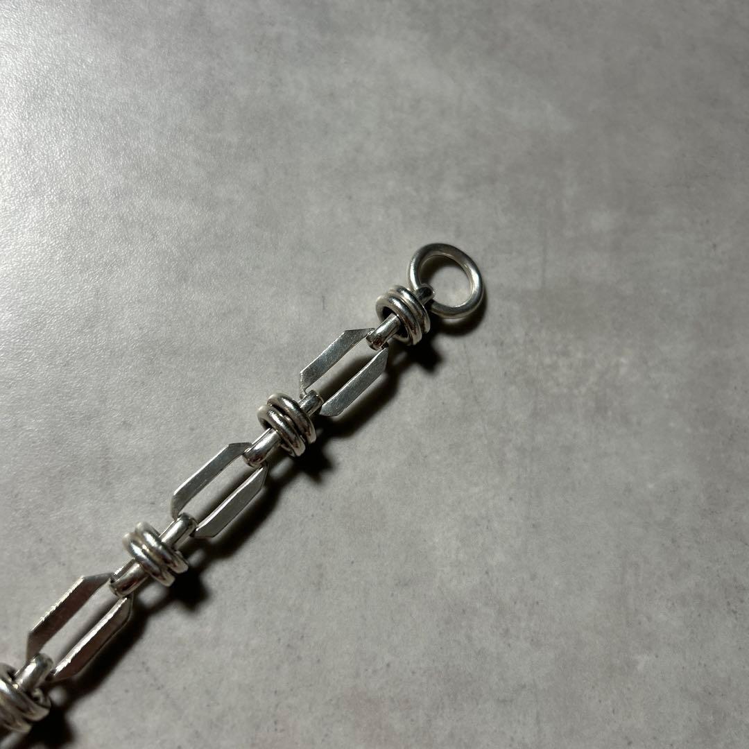 【NA】ヴィンテージ チェーン ブレスレット シルバー925 シェーヌダンクル型