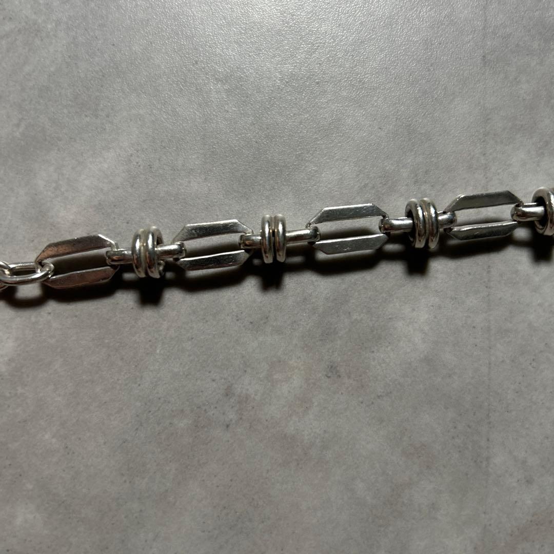 【NA】ヴィンテージ チェーン ブレスレット シルバー925 シェーヌダンクル型