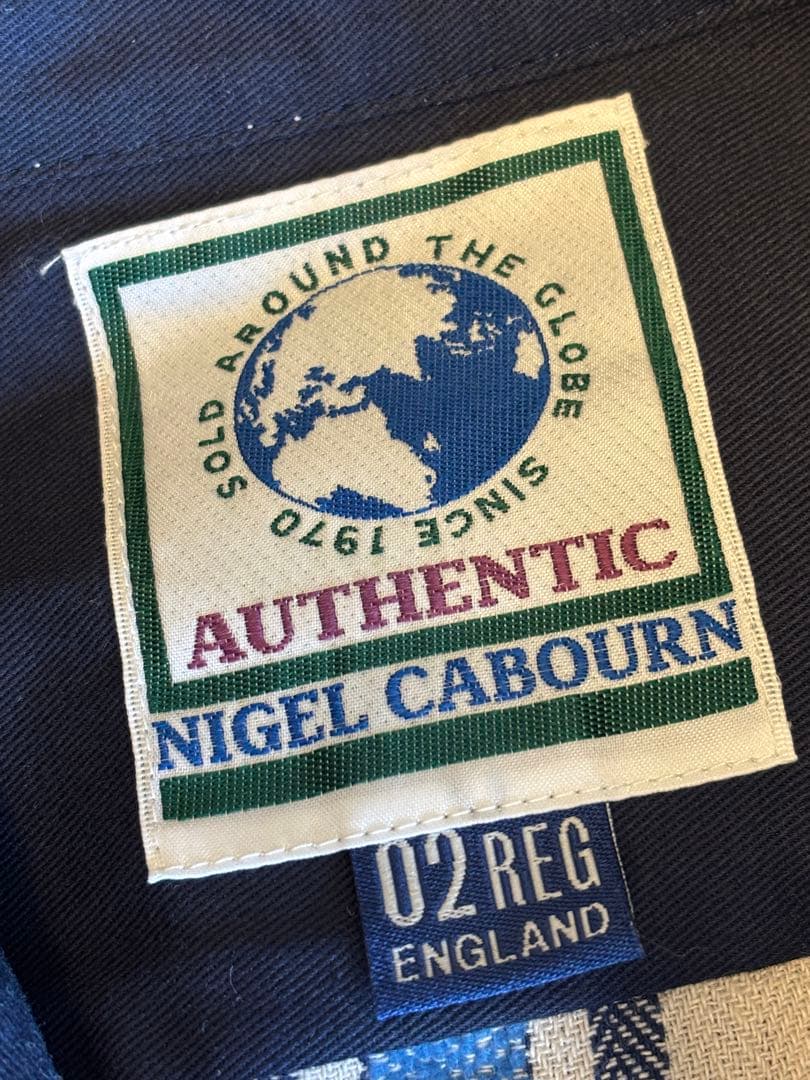 ナイジェルケーボン/ネルシャツ/ジャケット/チェック/ビンテージ/イングランド製