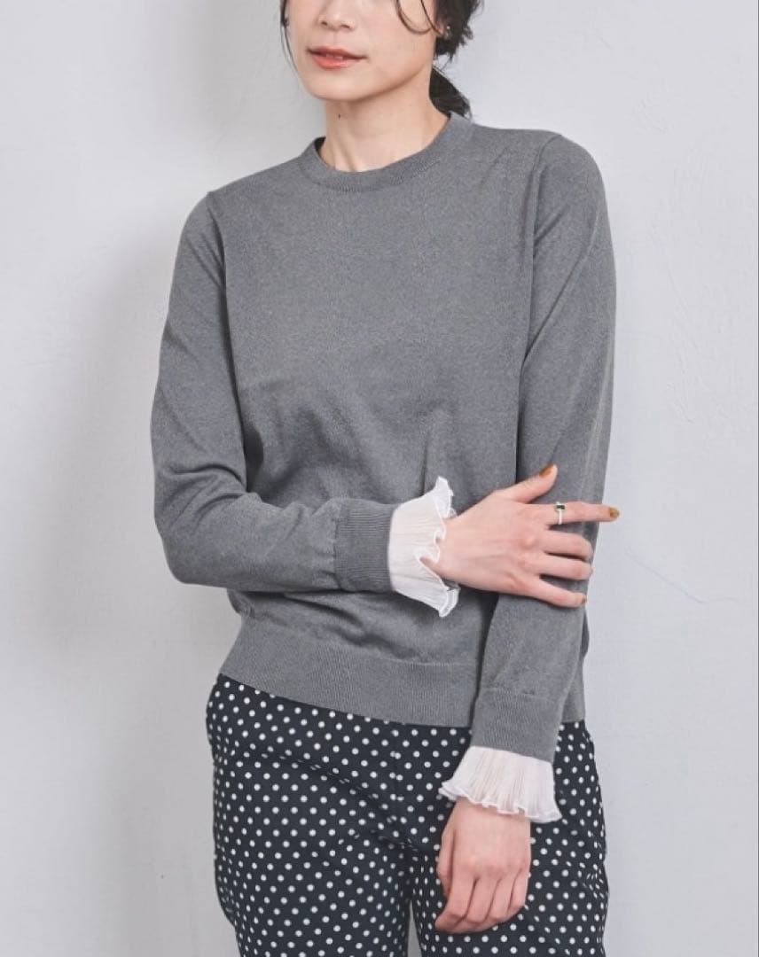 【新品タグ付】オーガンジープリーツ 二ット UNITED ARROWS