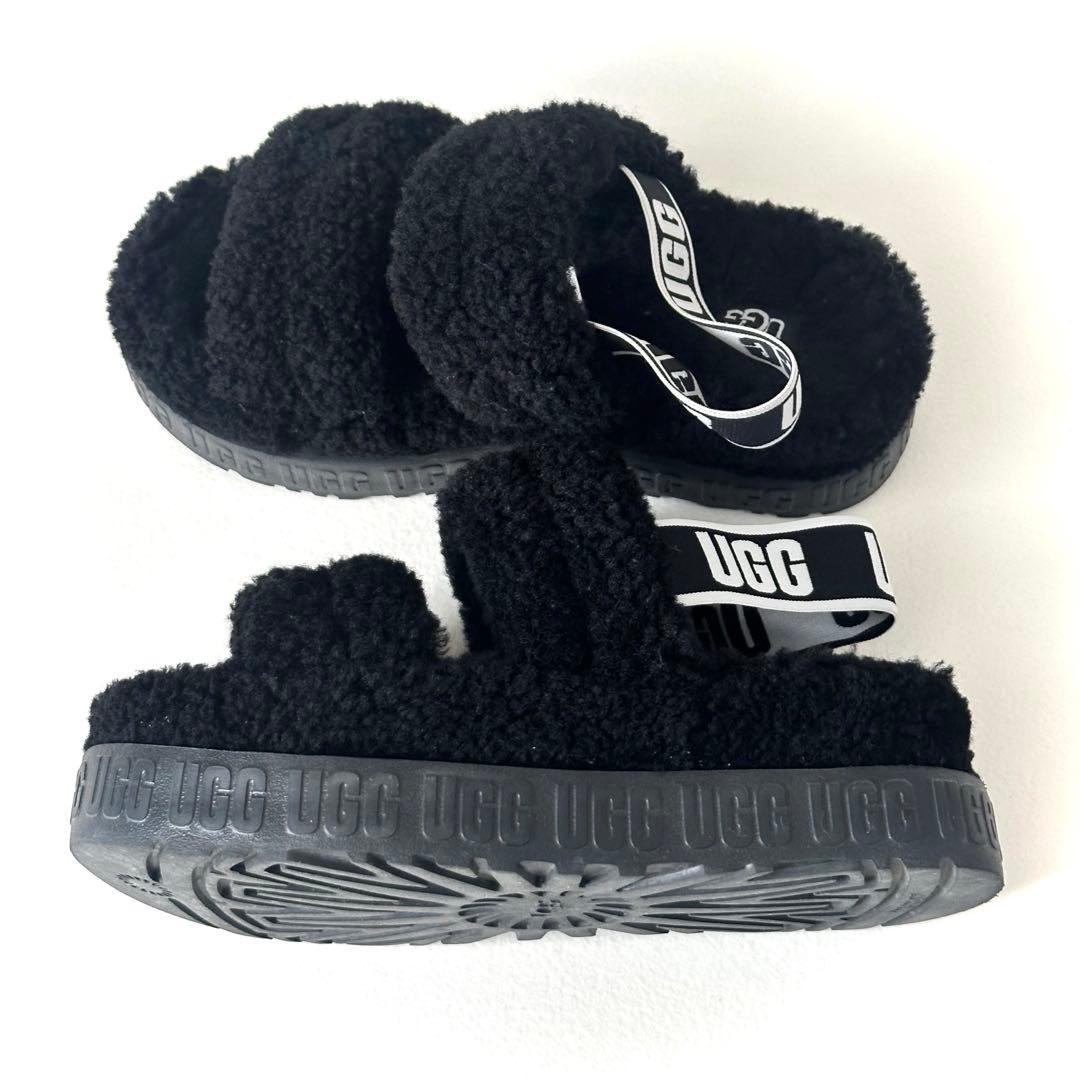 UGG アグ　Oh Fluffita 厚底サンダル　ストラップ付　23㎝