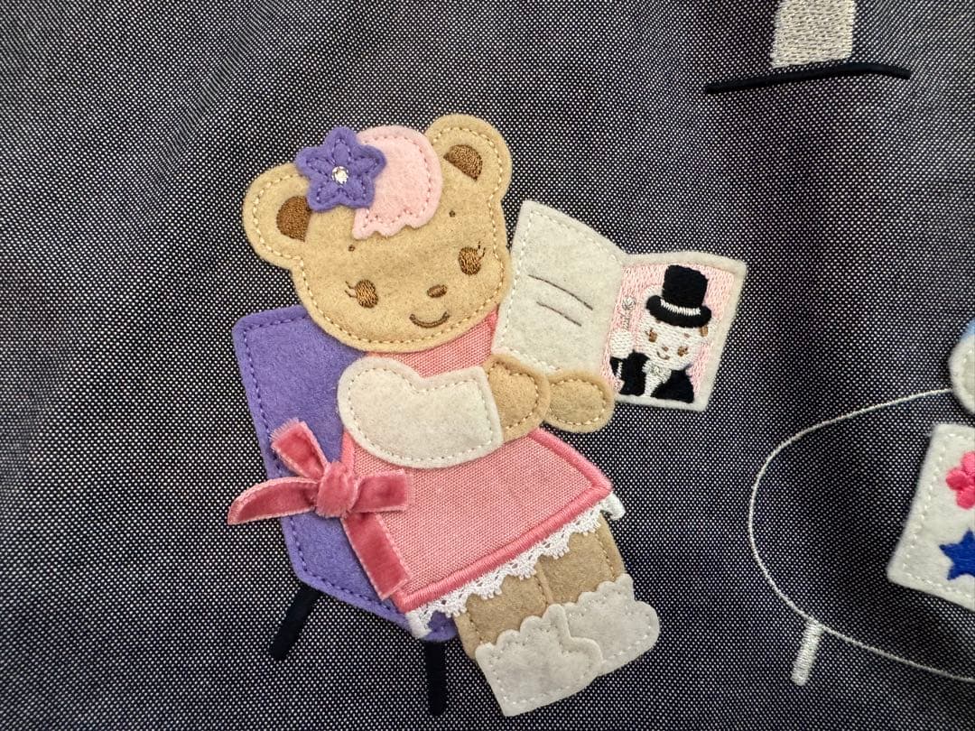 familiar ファミリア×キャトルレーヴ　コラボ　デニムバッグ