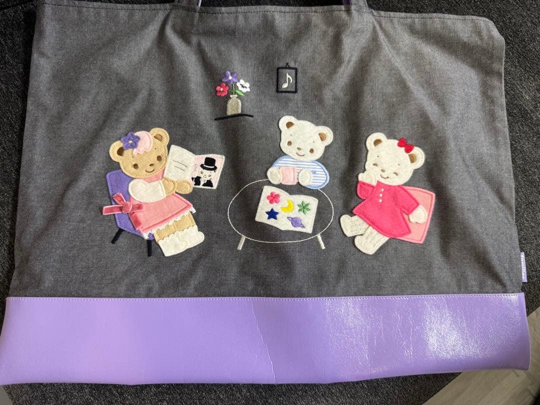 familiar ファミリア×キャトルレーヴ　コラボ　デニムバッグ