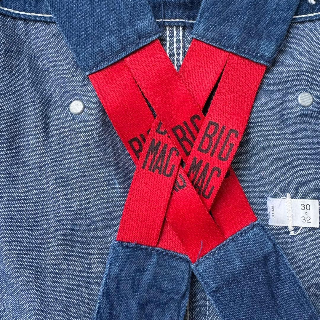 【W30】80s 90s　ビッグマック　オーバーオール　ローバック