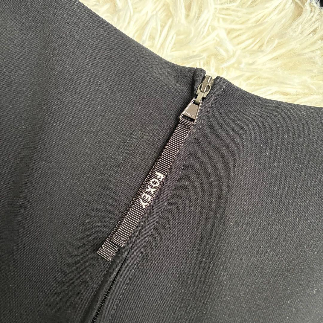 タグ付き未使用級 21年♡フォクシーニューヨーク ドレスナイトフォール 黒 38