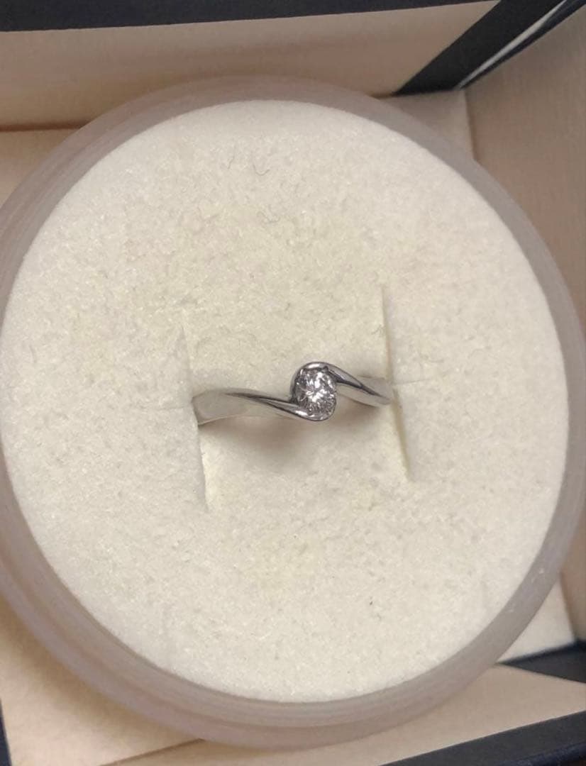 4℃ ヨンドシー　一粒ダイヤ 0.17ct Pt950 ダイヤモンドリング9号