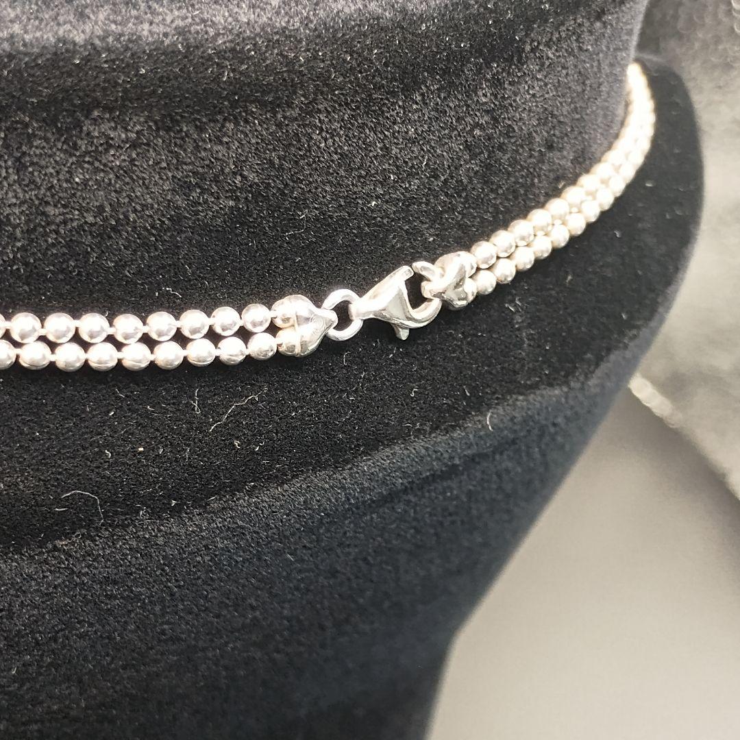 GUCCI ダブルボールチェーン 52.5cm SILVER925 ユニセックス