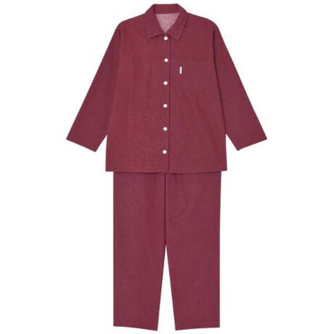 未使用◇睡眠化学◇起毛パジャマ◇RED◇ L◇ワコール