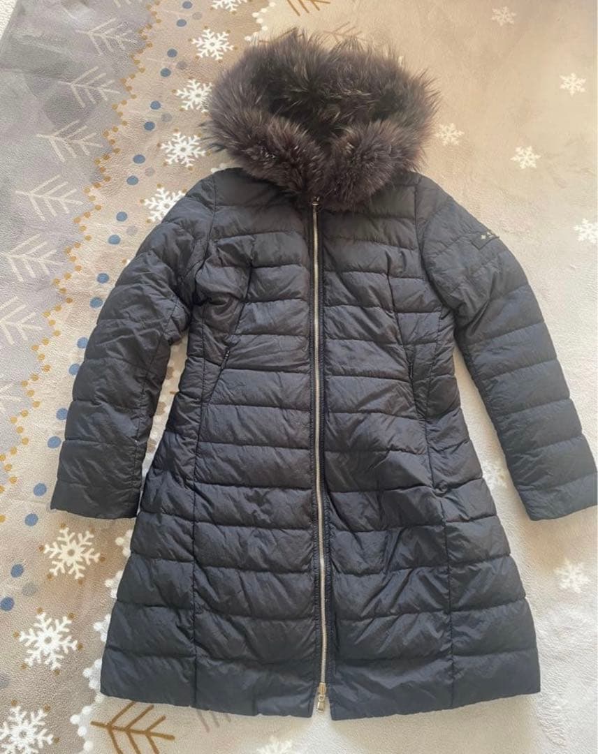 ✨タトラス ファー付きフード ロングダウンジャケット✨リバーシブル