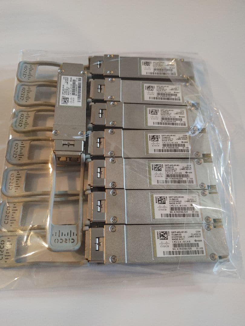 【8個セット】Cisco QSFP-40G-SR-BD トランシーバ モジュール