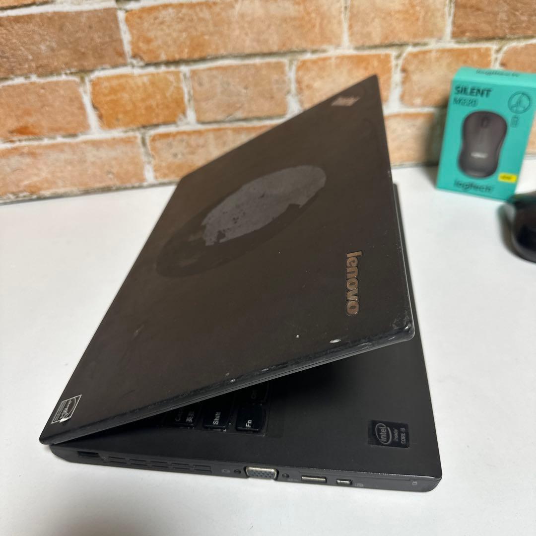 レノボノートパソコン 高速起動SSD オフィス2024年　マウス付き