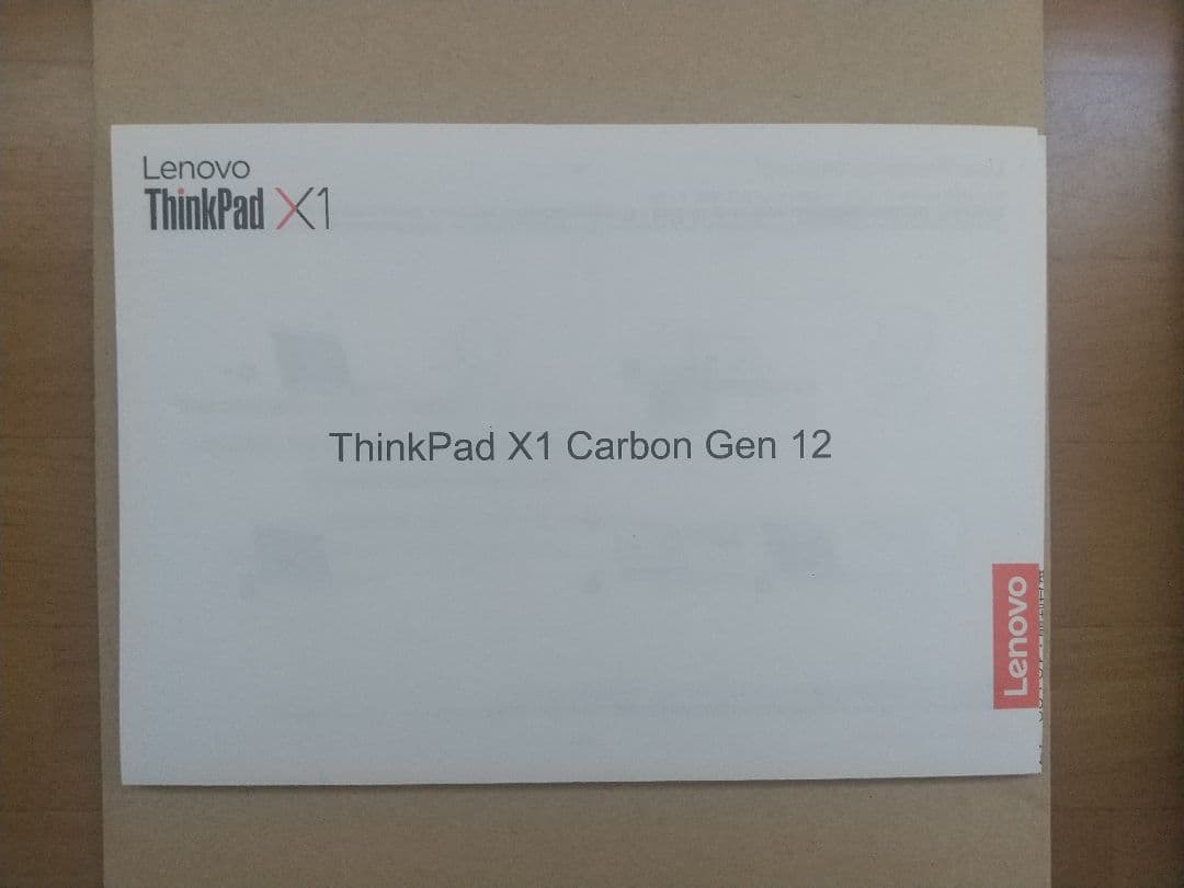 ThinkPad X1 Carbon Gen 12、英語配列キーボード