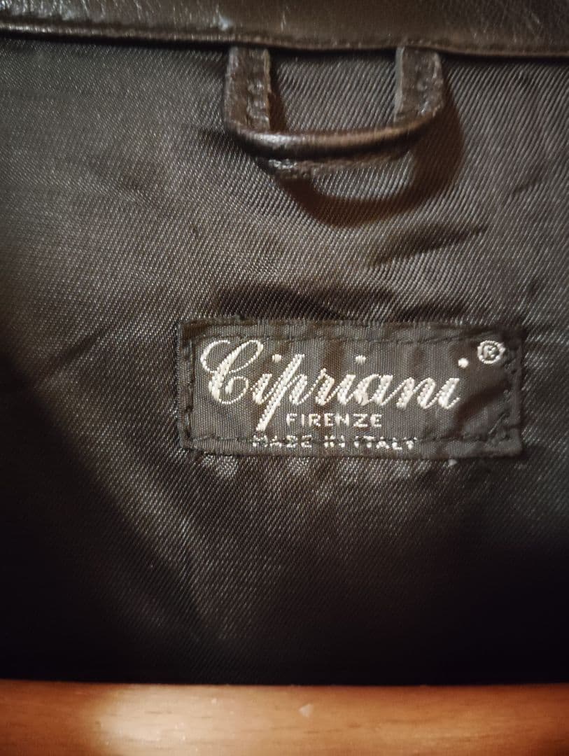 Cipriani FIRENZE リアルレザージャケット イタリア製 44 黒