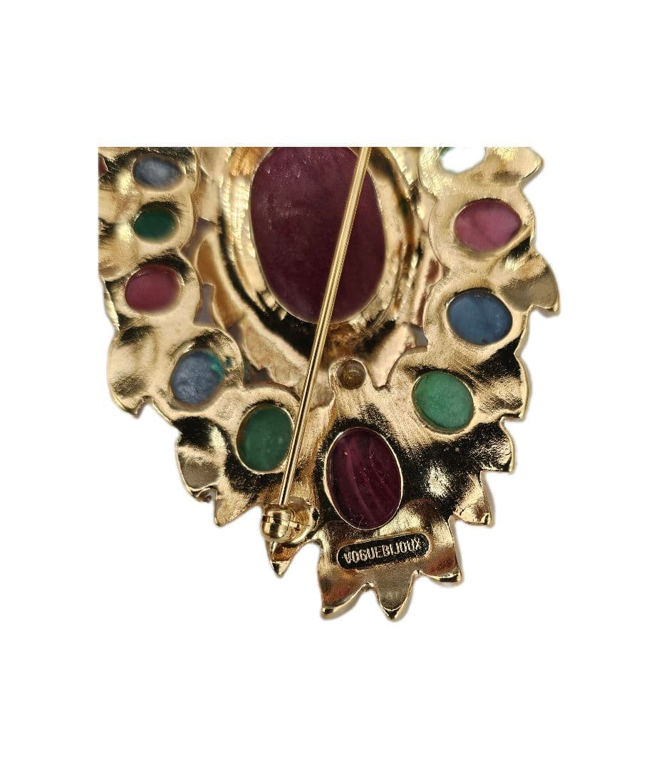 VOGUEBIJOUX ヴォーグビジューブローチ カラーストーン