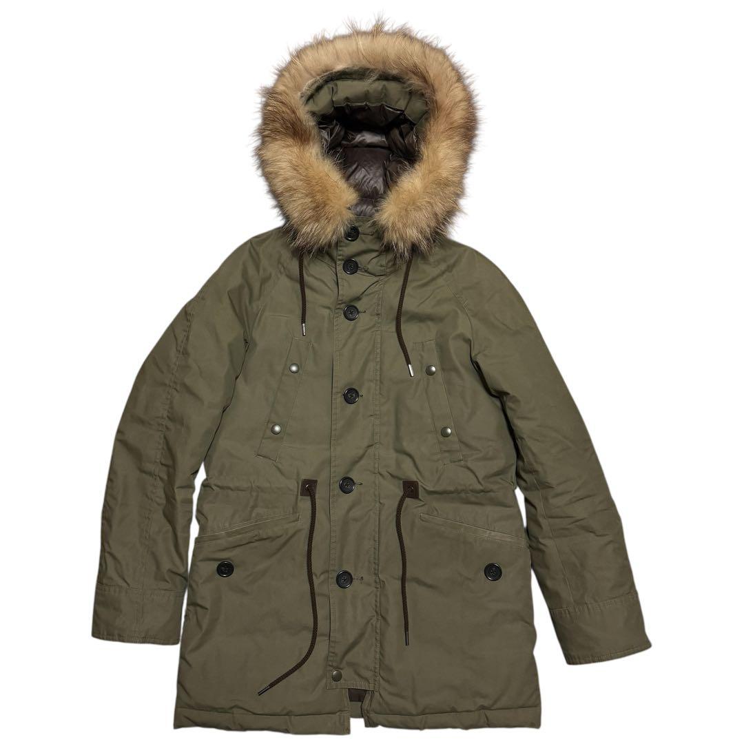 西川×nano・universe 西川ダウンナイロンN-3B カーキグリーン M