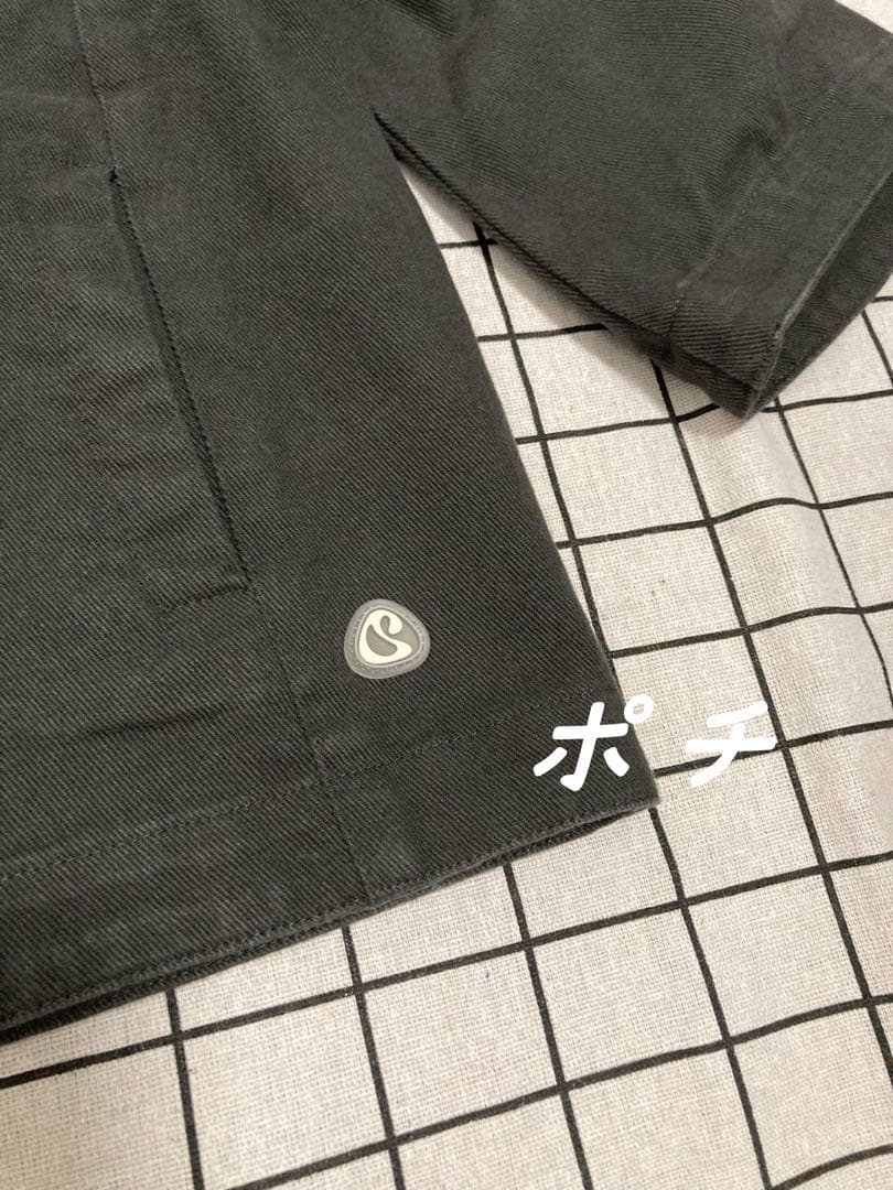 Coyseio フード付き黒フレア袖ジャケット