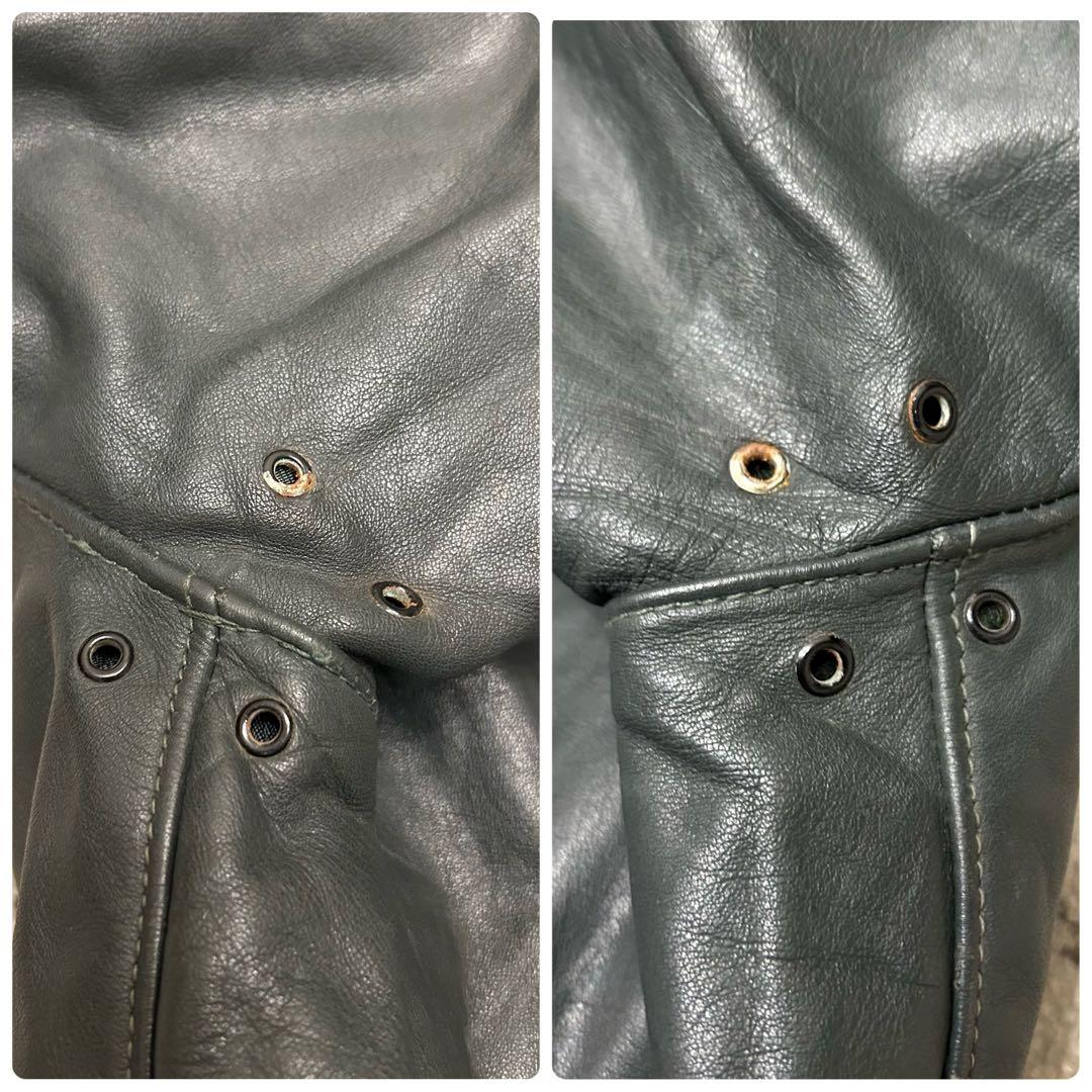 希少　ドイツ軍 レザー　フライトジャケット　German BLW 国境備隊　ボア