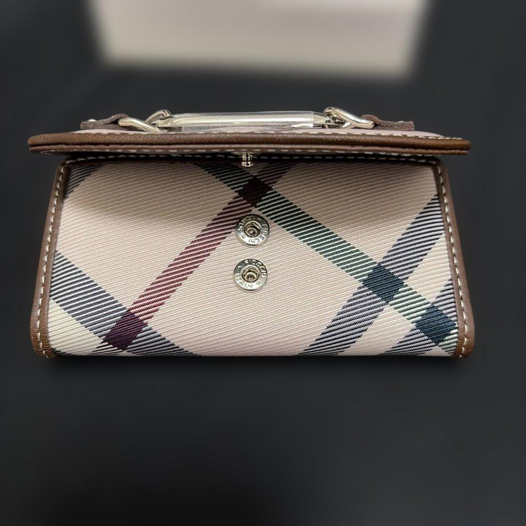 【新品未使用】Burberry ピンク チェック柄 6連キーケース