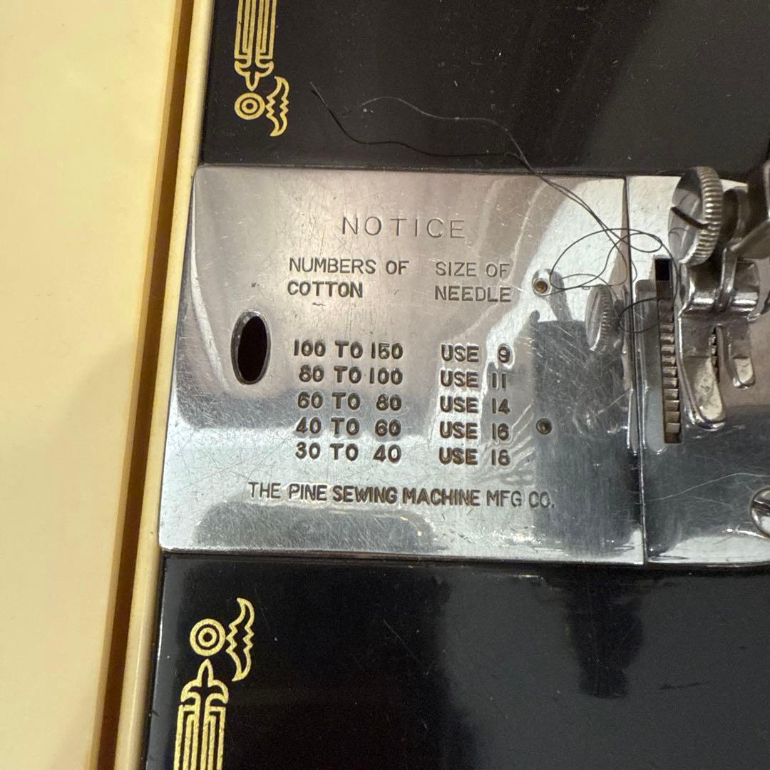 早い者勝ち!【動作確認済】PINE type p-4 アンティーク ミシン