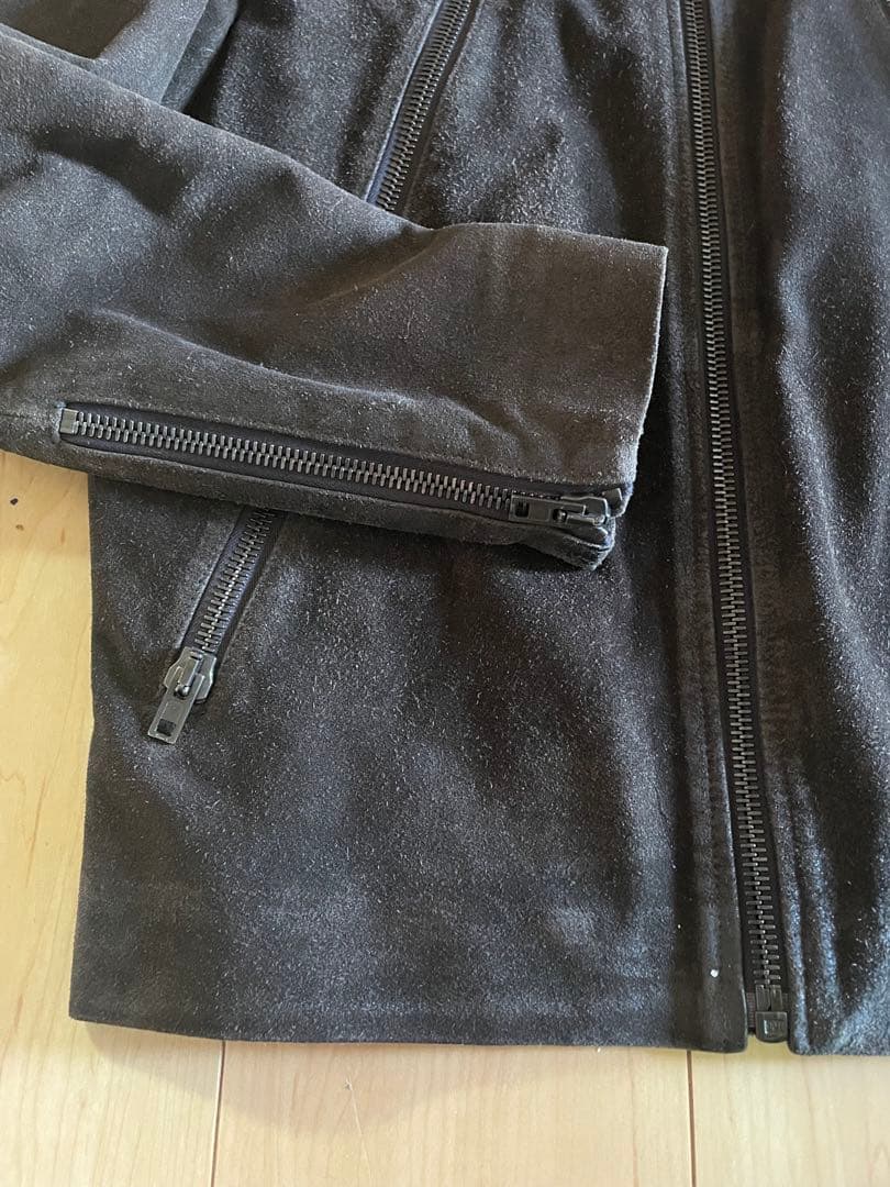 14aw伊製【メゾンマルタンマルジェラ】ワックスベイクドレザー八の字ライダース